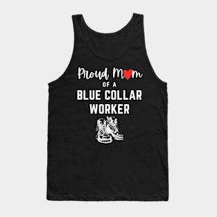 Proud Blue Collar Mom Tank Top